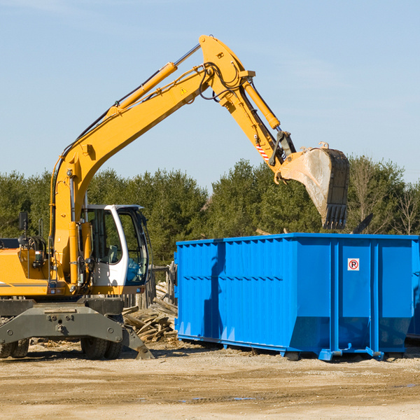 what size residential dumpster rentals are available in Loco OK